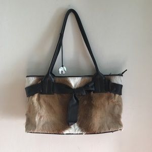 Sukuma Fur & Leather Purse